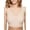 Nude Sand, variant on SoftStretch Padded V-Neck Bra - C16A10 (Ivory, XS/S)