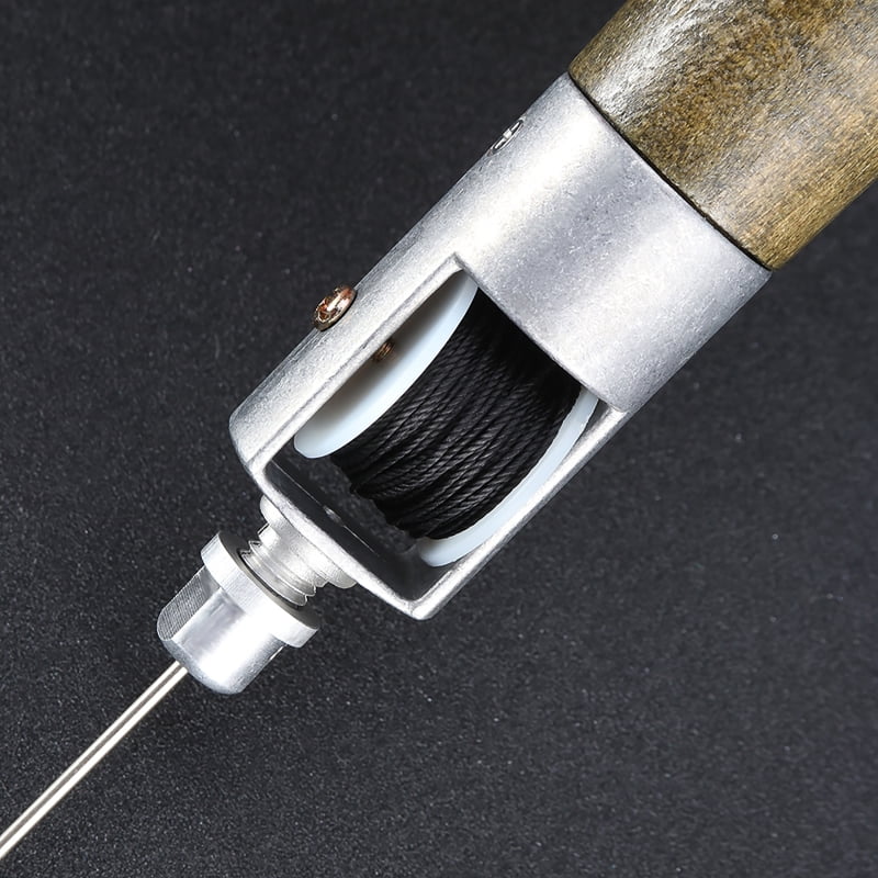 16x Set Leder Werkzeug von Näh Garn Nadeln Sewing Stitching Tool Fingerhut Kits 