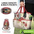 thumbnail image 2 of Garden Tool Bag,Pioneer Flower Floral Print Pattern Garden Tool Organizer,Garden Gifts,Waterproof Multi-Pocket Garden Tool Storage 11.8x5.5x11.4 Inch(Tools NOT Included), 2 of 6