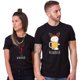 thumbnail image 2 of Ropa de pareja divertida de Navidad, Winedeer y Reno, cerveza, parejas, hombres y mujeres, diseño de Feliz Navidad, camisetas de amantes, 2 of 4