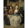 thumbnail image 2 of Jan Baptiste Lambrecht 15x18 Black Ornate Wood Framed Double Matted Museum Art Print Titled - Private Meal, 2 of 5