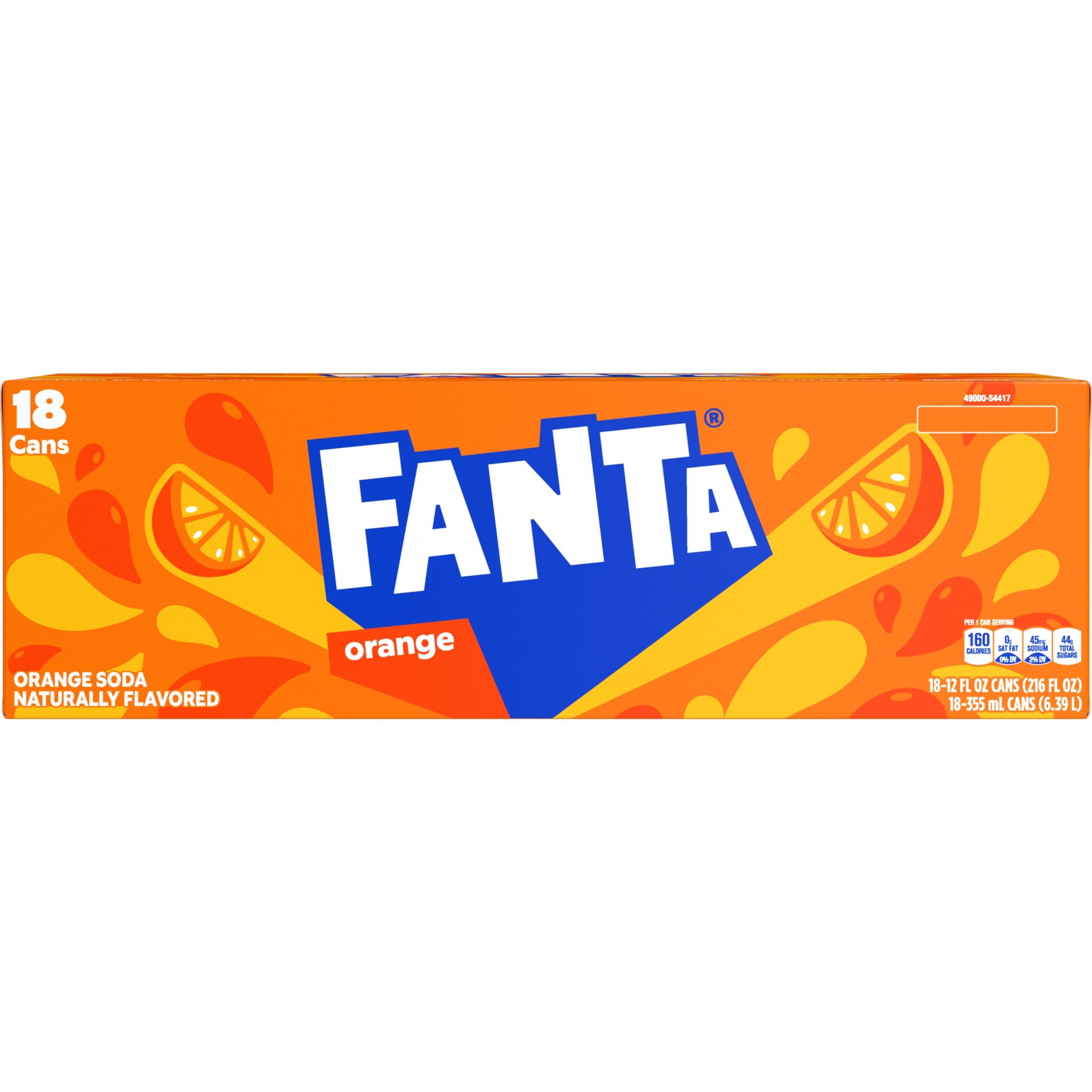 Fanta Orange Soda Pop, 12 fl oz, 18 Pack Cans