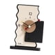 thumbnail image 2 of Reloj de mesa Decoración de escritorio Madera Elegante Regalo de cumpleaños Reloj de mesa moderno Decorativo para cocina Mesita de noche Decoración de Negro, 2 of 9
