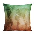thumbnail image 1 of BOSDECO Beige Abstract Map Aged America Ancient Pillow Case Pillow Cover 18x18 inch, 1 of 1