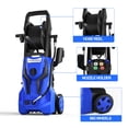 thumbnail image 5 of 4200PSI-Max Pressure Washer 2.8GPM Power Washer 4 Nozzles ,500ml Foam Cannon, 20FT Hose Reel Power Washer Cleaning for Car Wash, Home, Fence, Yard, Outdoor, Siding, Pool, Brick Cleaning, 5 of 8