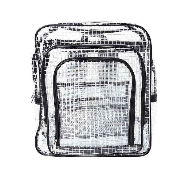 Necvior Unisex Anti-static Clear Backpack Travel Shoulder Bags PVC Rucksack Engineer Too