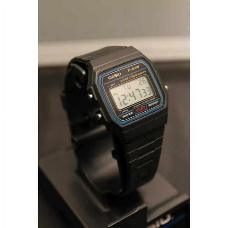 Casio F91w-1 Classic Resin Strap Digital Sport Watch - Black