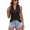 Black, variant on Eternatastic Sleeveless Tops for Women V Neck Tshirt Loose Fit Casual Tank Button Up Tunic Tees