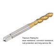 thumbnail image 4 of Unique Bargains 1/4-20 UNC High Speed Steel Machine 3 Spiral Flutes Thread Tap Titanium Plated, 4 of 5
