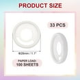 thumbnail image 2 of Uxcell 28mm 1.1" Plastic Round Book Binding Discs, White Pcs Discbound Expansion Discs Pen Insertable Plating Round Binder Rings, White, 2 of 6