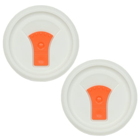 Corningware Replacement Lid FM-22-VPC 20oz Orange Round Cover 2-Pack for Corningware F-22 or FM-22 Pop-Ins Soup Mug (Sold Separately)