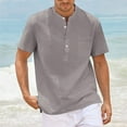 thumbnail image 2 of Yiaimeir ‌Men's Ultra-Thin Summer T-shirt Lightweight Casual Short Sleeve Top‌, 2 of 5