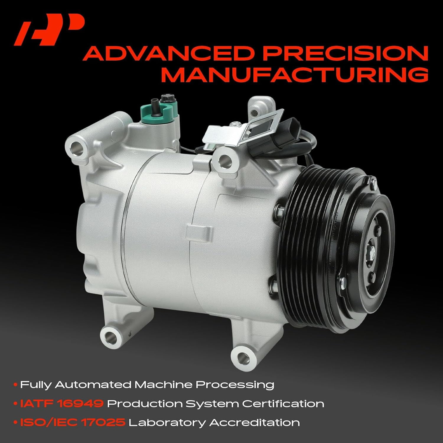 A-Premium A/C AC Compressor with Clutch Compatible with Honda Civic 2016-2020 L4 2.0L, Replace# 198276, 388105BAA01