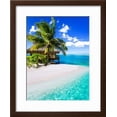 thumbnail image 2 of Tropical Villa and Palm Tree next to Amazing Blue Lagoon, Framed Art Print Wall Art by Martin Valigursky Sold by Art.Com, 2 of 6