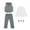 4 Pieces Grey + White, variant on Kids Baby Suits 3Pcs Set Slim Fi Wedding Suits for Boys,1-14Y Teen Wedding Outfit Gentleman Waistcoat Prom Tuxedo Dress Suit Boys Dresswear Up(Toddler, Little Boys, Big Boys)