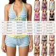 thumbnail image 4 of Leey-World 2 Piece Y2k Polka Dot Halter Bikini with Shorts 2000s Bathing Suit Set Summer Vacation Cute Beach Tankini Swimsuit(Rose Gold,S), 4 of 7
