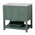 thumbnail image 5 of Lakeshore 36" Bathroom Vanity with Sage Green Cabinet and Engineered Carrara Top, 5 of 6