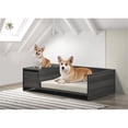 thumbnail image 2 of Pemberly Row Ash Gray Wood 47" Wide Pet Bed with Side Storage Compartment, 2 of 3
