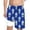 Blue, variant on Summer Swimsuit for Teens Boy Printed Shorts Lace Up High Waisted Loose Pants Beach Essentials for Boy,Sky Blue,10T=150