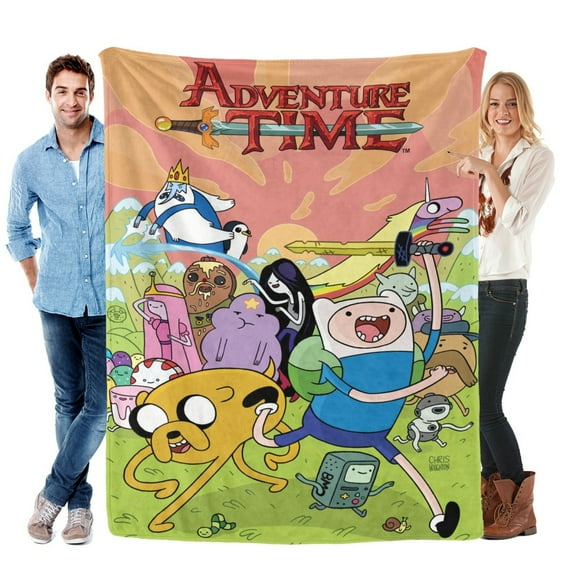 Adventure Time Blanket Soft Bed Sofa Throw Cozy Lightweight Birthday Gift