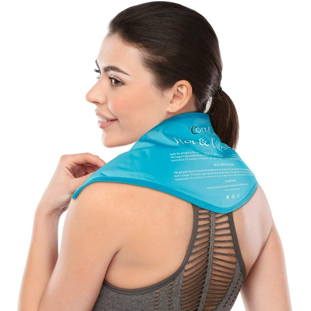 Reusable Neck Gel Ice Pack Comfytemp Cold Pack Compress For Neck And Shoulder Flexible Hot And Cold Therapy Wrap For Swelling Injuries Pain Relief Bruises Sprains Inflammation 23 Walmart Com