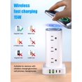 thumbnail image 3 of Power Strip Tower Pluackg con cargador inalámbrico de 15 W, color blanco, 3 of 7