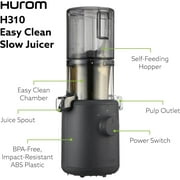 آلة عصارة الصحافة الباردة Hurom، عصارة بطيئة سهلة التنظيف H310 (أبيض)