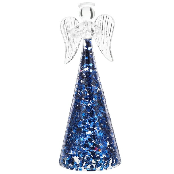 KAKOWELY Estatua de ángel de oración de cristal, figura decorativa para el hogar, adorno para dormitorio.