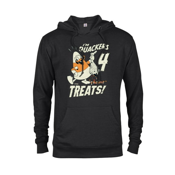Disney Donald Duck Halloween Costume I’m Quackers 4 Treats - Pullover Hoodie for Adults - Customized-Black