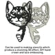thumbnail image 2 of Troquel De Corte Diy De Acero Al Carbono, Troquel En Relieve Con Forma De Cabeza De Gato, Álbumes De Recortes, Tarjetas De Navidad, Plantillas De Grabado Para Manualidades Diy Yuarrent HA016032-00, 2 of 7