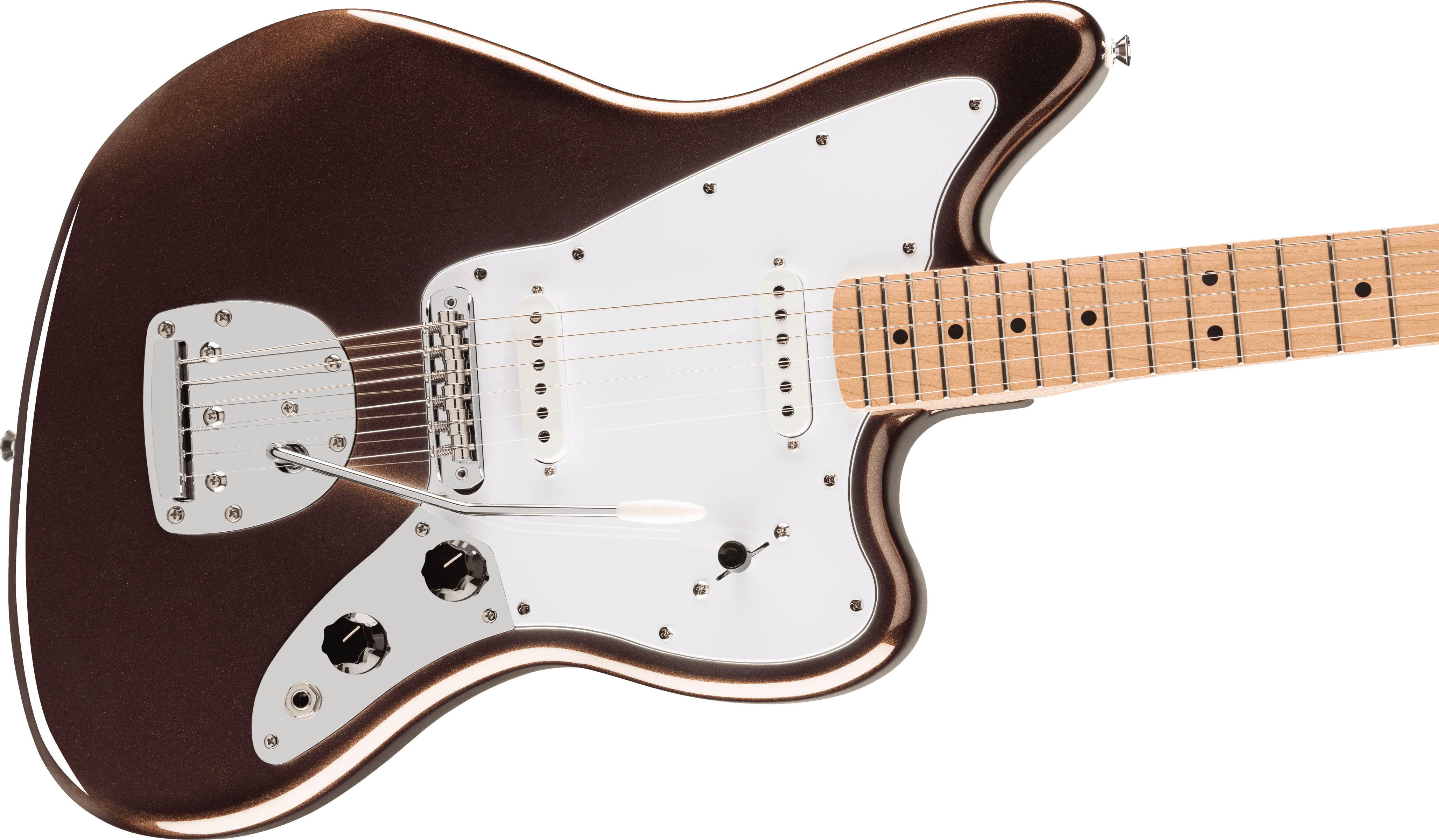 Squier Affinity Jaguar Electric Guitar, Maple Fingerboard, Mystic Metallic Brown