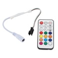thumbnail image 2 of Minicontrolador de atenuación remoto inalámbrico RF de 21 teclas WC2811 2812B con efecto de brillo ajustable a todo color y atenuador de LED RF, 2 of 14