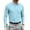 36#Light Blue, variant on Fall New Men's Long Sleeve Golf Polo Shirt UPF 50 Lightweight Sun Protection Cool SPF Hiking Shirts for Men S-3XL