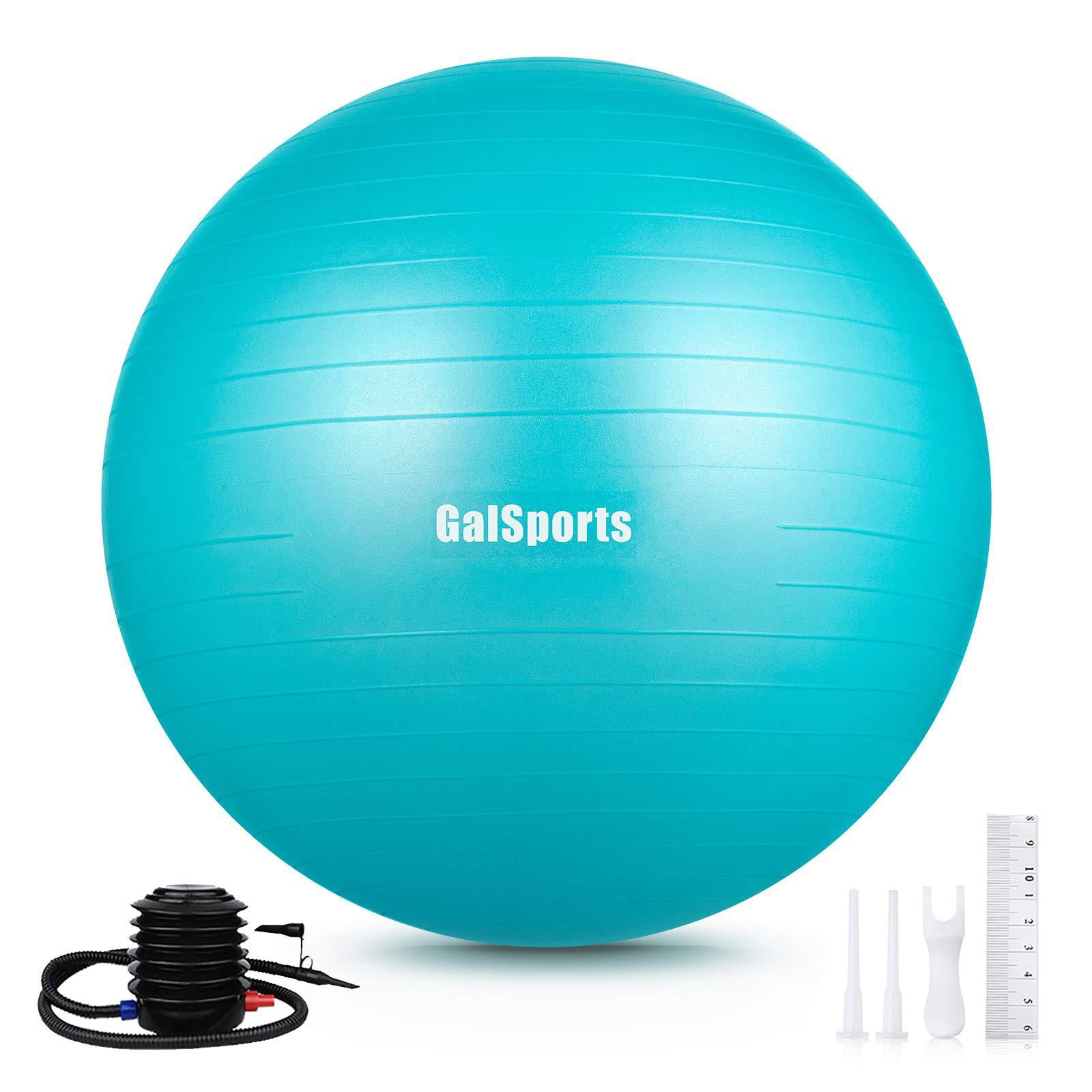 Nest krab Kwadrant GalSports Exercise Ball (45cm-75cm), Yoga Ball Chair with Quick Pump,  Stability Fitness Ball for Birthing &amp; Core Strength Training &amp;  Physical Therapy Turkis XL (68-75cm) - Walmart.com