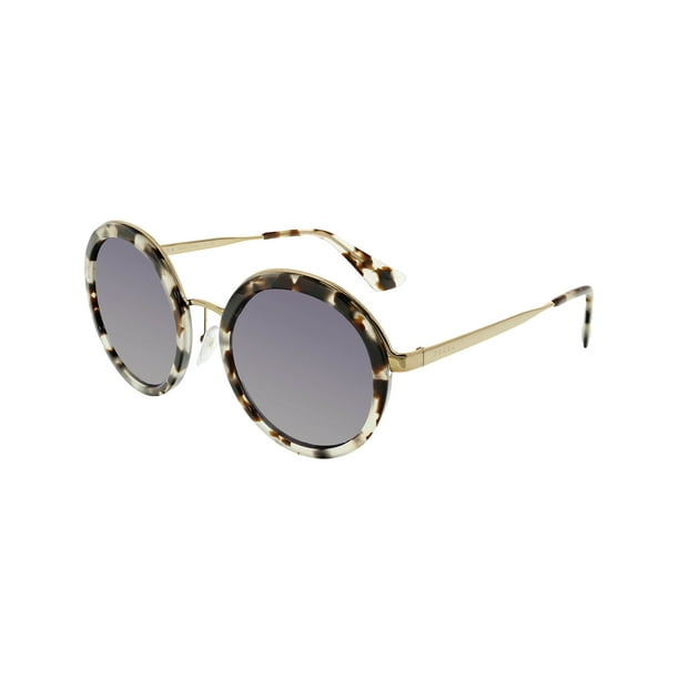 Prada Prada Women S Pr50ts Uao6o2 54 Brown Round Sunglasses Walmart Com Walmart Com