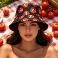 thumbnail image 5 of PureCasa Unisex Bucket Hat Holiday Cute Bucket Hat Beach Outdoor Travel Hiking Beach Caps Sun Hat for Party, 5 of 5