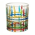 thumbnail image 1 of Hand Painted Striped Glass Unique Design Drinking Cup for Home Bar, 1 of 2