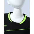 thumbnail image 5 of Alvivi Kids Boys Sport Football Training Outfits Short Sleeve Shirt Top with Short Set Black 12, 5 of 7