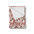 thumbnail image 2 of Cherry Blossom Soft Flannel Fleece Throw Blanket, Spring Season Floral Hand Drawn Style Ornament Japanese Nature, Cozy Plush for Indoor and Outdoor Use, 60" x 80", Coral Blush White, by Ambesonne, 2 of 5