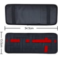 thumbnail image 3 of Organizador de parasol para coche, almacenamiento de parasol para coche, tablero tejido elástico antideslizante para soporte de gafas de sol, accesorios para tarjetas de combustible de, 3 of 8