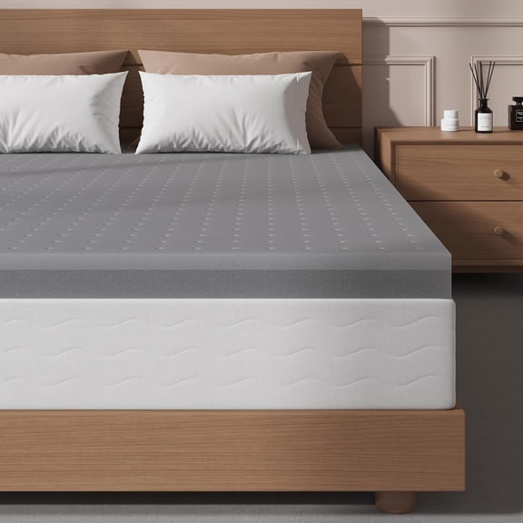 Extra Firm Mattress Topper Queen Size 2 Inch - Cooling Memory Foam Bed Topper - Back Pain Relief - High-Density Foam Pad for Extra Support - No Odor, CertiPUR-US Certified, Back Side Sleepers
