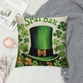 thumbnail image 2 of Nawypu  St. Patrick's Day Pillow Covers  Lucky Clover Shamrock Gnome Throw Cushion Cases for Spring Decor Couch Sofa Bed Set of, 2 of 5