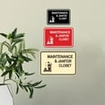 thumbnail image 3 of Signs ByLITA Classic Framed Maintenance & Janitor Closet Sign (Brushed Gold) - Small, 3 of 6