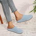 thumbnail image 5 of Blue Breathable Mesh Women‘S Flat Shoes Casual Slip-On Loafers Lightweight Hollow Out Design Round Toe Shallow Mouth Size 36 1Pc 0.71 Lb, 5 of 9