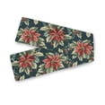 thumbnail image 7 of Yayeee Table Runner 70 inches Long Home Kitchen Dinning Party Decoration, Retro Christmas Poinsettia, 7 of 7