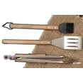 thumbnail image 1 of Charcoal Companion CC1000 Oval Pro Chef Espresso 3-Piece BBQ Tool Set, 1 of 5