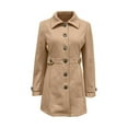 thumbnail image 4 of Duoif Women's Coats Women's Trench Coat Double Breasted Classic Lapel Petite Overcoat Belted Slim Outerwear Coat Jackets for Women Khaki S, 4 of 4