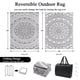 thumbnail image 3 of Alfombra de exterior Bsmathom, 183 x 274 cm, impermeable, reversible, gris, 3 of 9