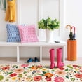 thumbnail image 5 of Boho Floral Kitchen Mat Set of 2,Modern Farmhouse Kitchen Rugs and Mats Non Skid Washable,Bohemian Kitchen Runner Rugs with Rubber Backing (Beige 17"x47"+17"x30"), 5 of 6