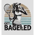 thumbnail image 5 of Get Bageled Tennis Women's Vivid White Crew Neck Short Sleeve Crop Tee-Large, 5 of 6